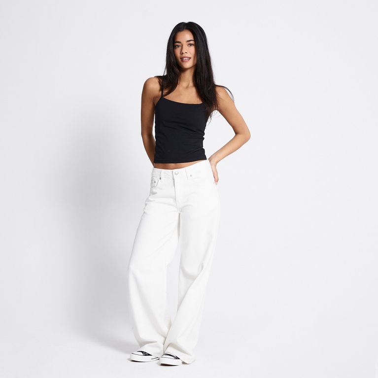 Cropped singlet "Lily" Black